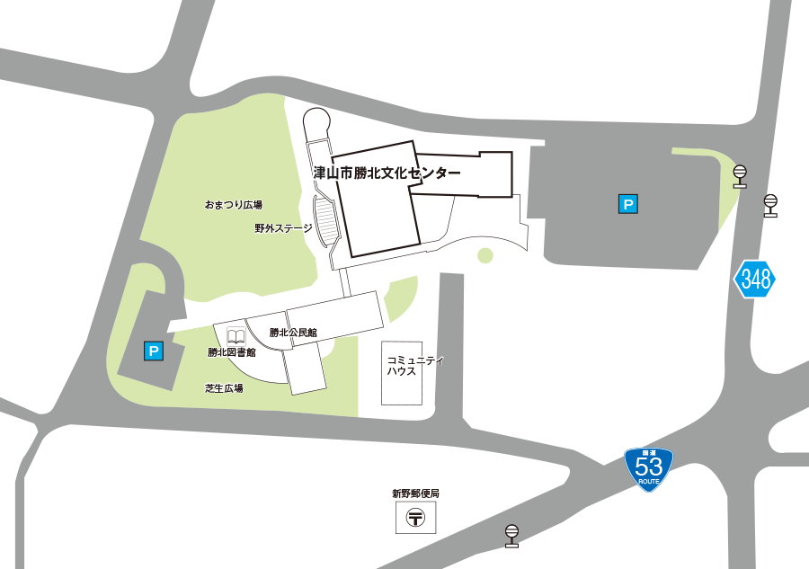 勝北文化センター配置図